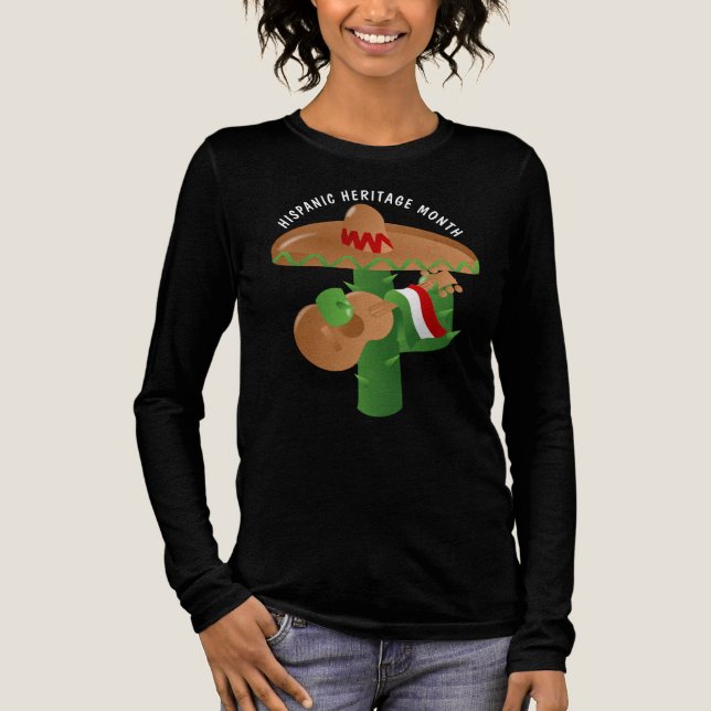 National Hispanic Heritage Month - Cactus Tri-Blend Shirt (Front)