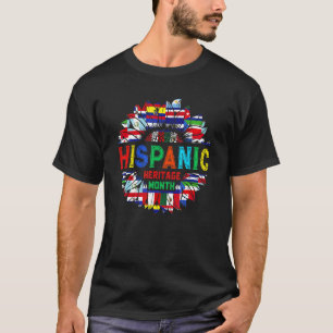 National Hispanic Heritage Month Decoration Flags  T-Shirt