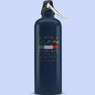 NATIONAL HISPANIC HERITAGE MONTH DESIGN 710 ML WATER BOTTLE