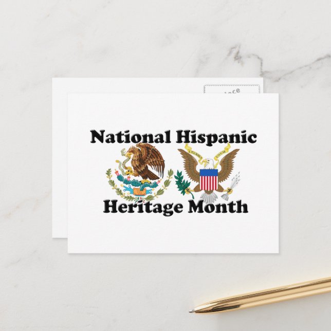 National Hispanic Heritage Month - Eagles Postcard (Front/Back In Situ)
