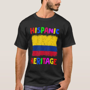 National Hispanic Heritage Month Latina Colombia F T-Shirt
