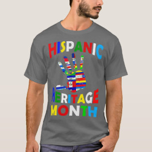 National Hispanic Heritage Month Latino All Countr T-Shirt