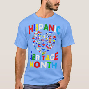 National Hispanic Heritage Month Latino All Countr T-Shirt