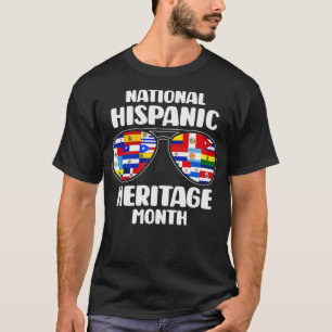 National Hispanic Heritage Month Latino Flag All C T-Shirt