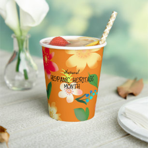 National HISPANIC HERITAGE MONTH Paper Cups