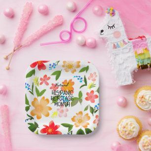 National HISPANIC HERITAGE MONTH Paper Plate