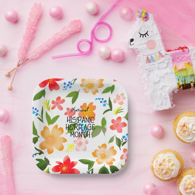 National HISPANIC HERITAGE MONTH Paper Plate (Party)