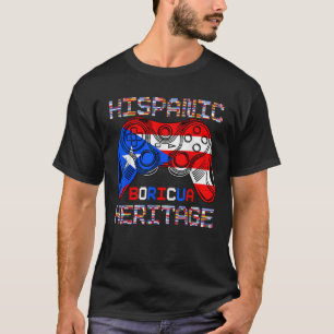 National Hispanic Heritage Month Puerto Rico Boric T-Shirt