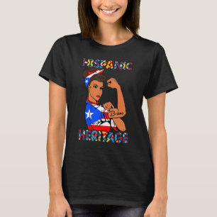 National Hispanic Heritage Month Puerto Rico Women T-Shirt
