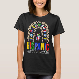 National Hispanic Heritage Month Rainbow Latin Fla T-Shirt