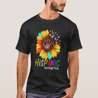 National Hispanic Heritage Month Sunflower All Cou T-Shirt