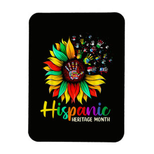 National Hispanic Heritage Month Sunflower Magnet