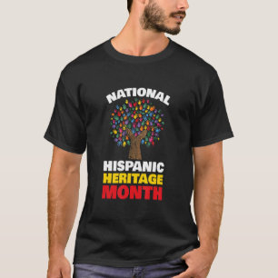National Hispanic Heritage Month Tree for all cont T-Shirt