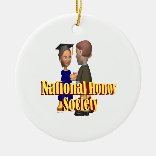 National Honour Society Ceramic Tree Decoration (Front)