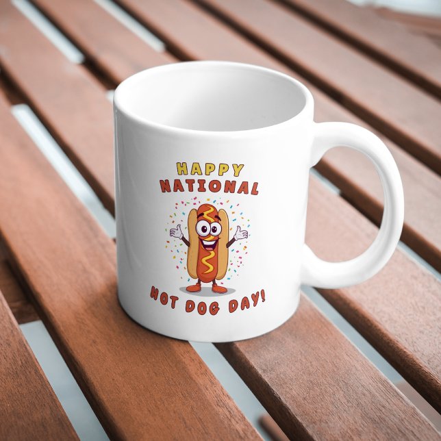 National Hot Dog Day Coffee Mug White (Creator Uploaded)
