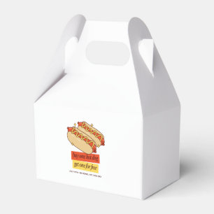 National Hot Dog Day Retro Food Art Favour Box