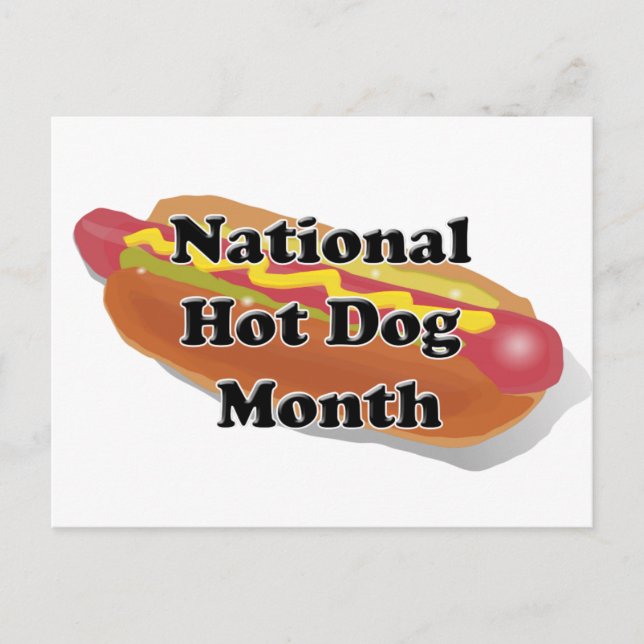 National Hot Dog Month Postcard (Front)