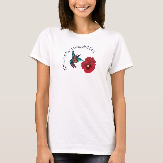 National Hummingbird Day T-Shirt (Front)