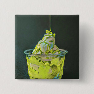 National Ice Cream Day Gift 15 Cm Square Badge
