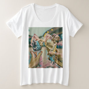 National Ice Cream Day Gift Plus Size T-Shirt