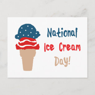 National Ice Cream Day Postcard