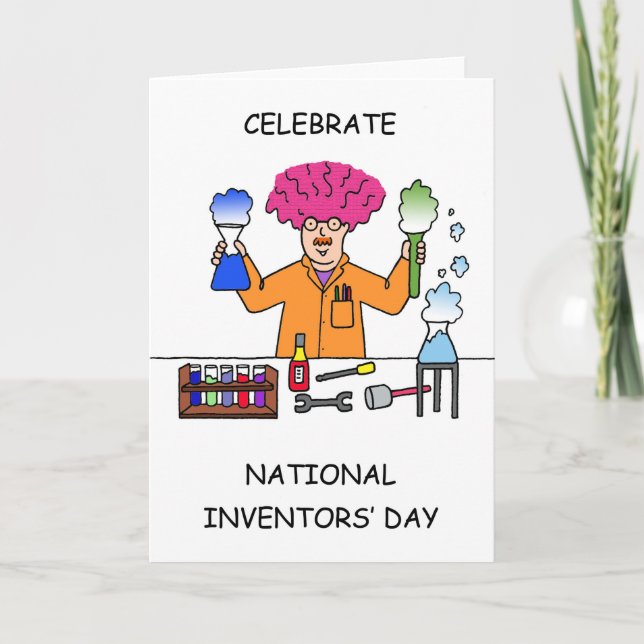 National Inventors' Day February 11th Card (Front)