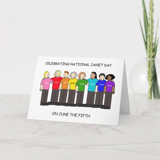 National Janet Day June 5th Card (Front)