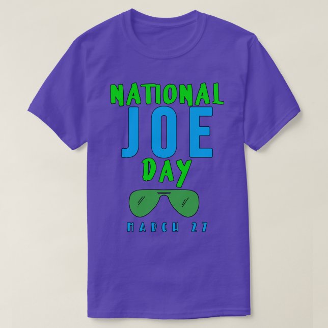 NATIONAL JOE DAY MARCH T-Shirt (Design Front)