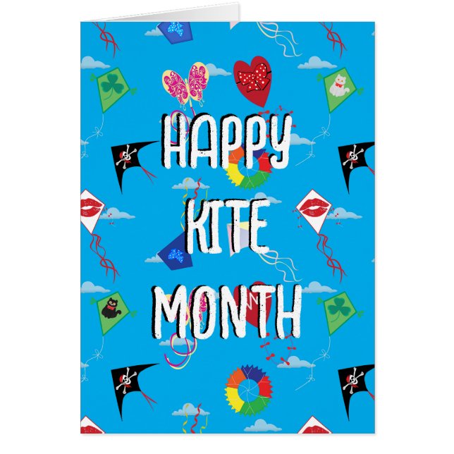 National Kite Month Card (Front)