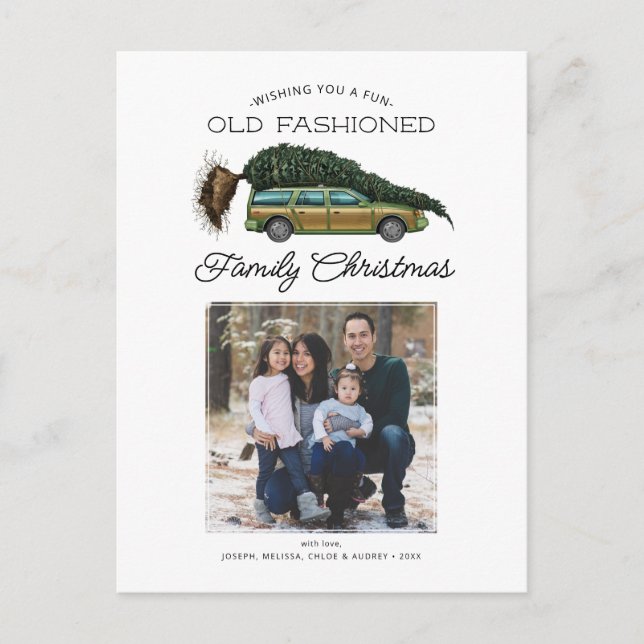 National Lampoon's Christmas Family Photo  Holiday Postcard (Front)