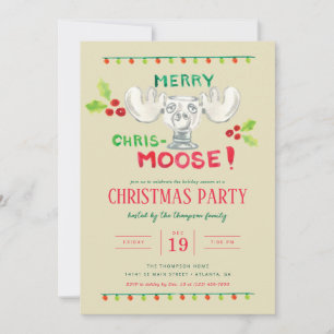National Lampoon's Merry Chris-Moose Party Invitation