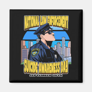 National Law Enforcement Awareness Day September Magnet