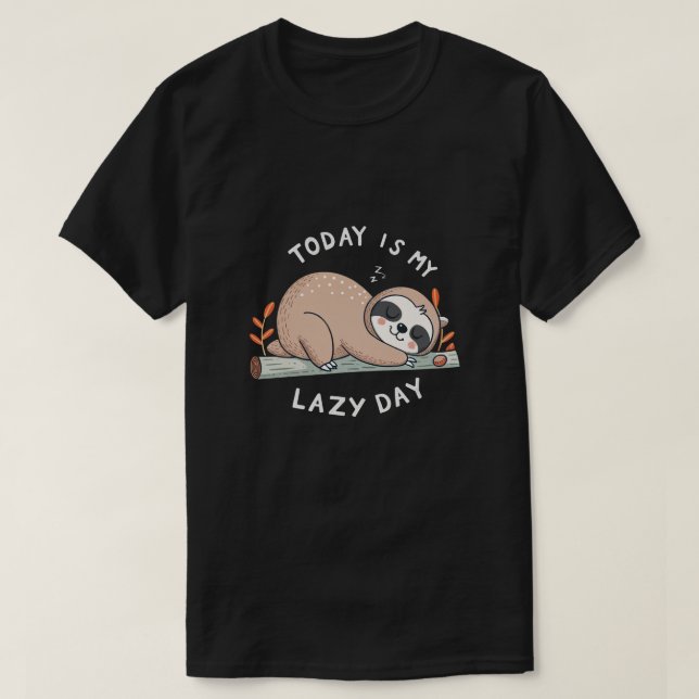 National Lazy Day Serial Procrastinator Tee (Design Front)