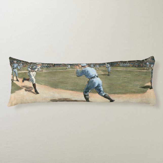 National League Baseball Game 1886 Body Cushion (Front)
