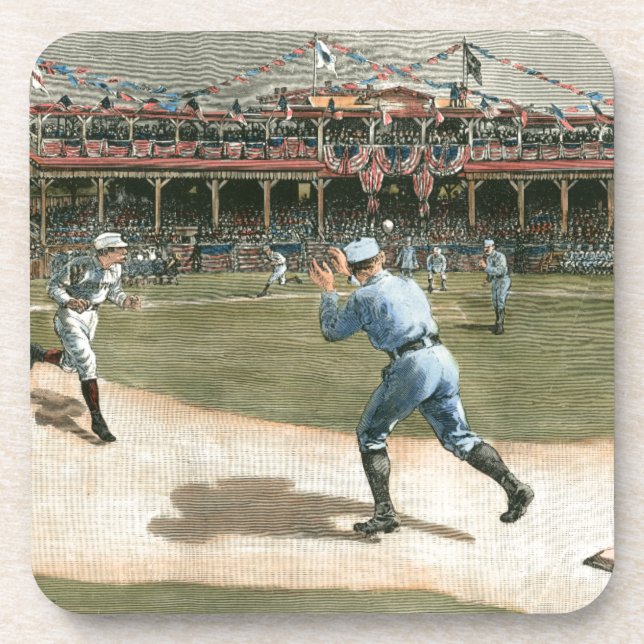 National League Baseball Game 1886 Coaster (Front)