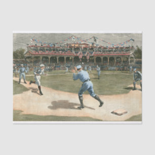 National League Baseball Game 1886 Tissue Paper
