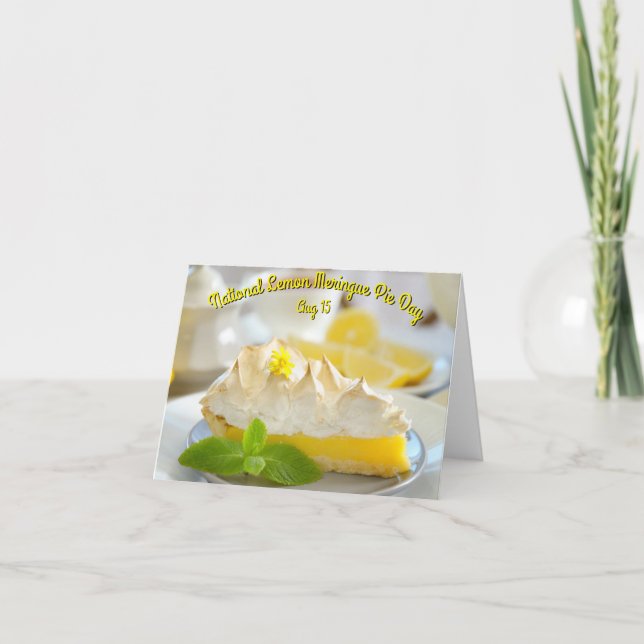 National Lemon Meringue Pie Day Card (Front)