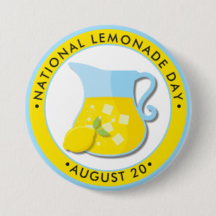 National Lemonade Day 7.5 Cm Round Badge