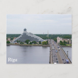 National Library of Latvia, Riga Postcard