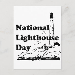 National Lighthouse Day Postcard