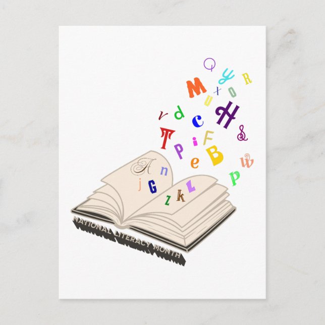 National Literacy Month Postcard (Front)