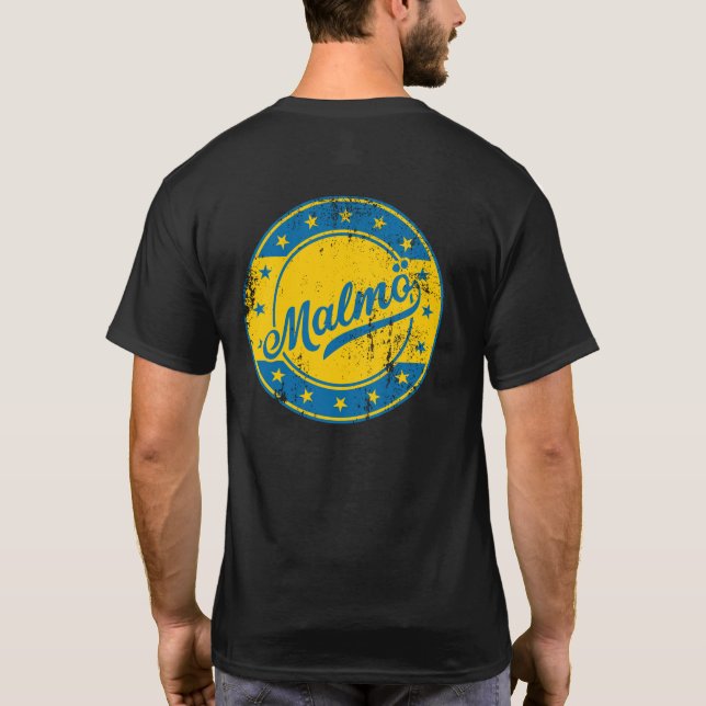National - Malmö Sverige | Sweden T-Shirt (Back)
