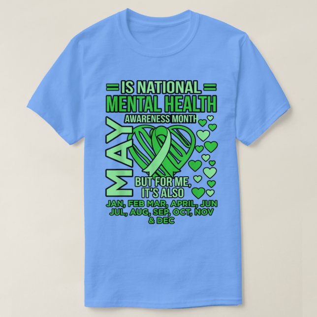 National Mental Health Awareness Month Supporter G T-Shirt (Design Front)