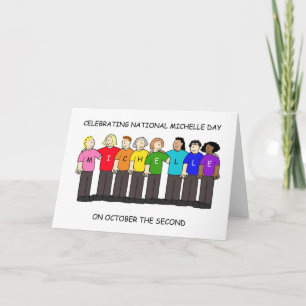 National Michelle Day October 2nd Card