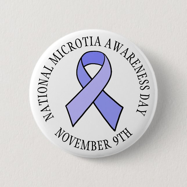 National Microtia Awareness Day Button (Front)