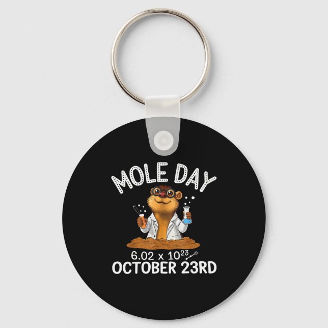 National Mole Day Animal Mammal Mole Whisperer  Key Ring (Front)