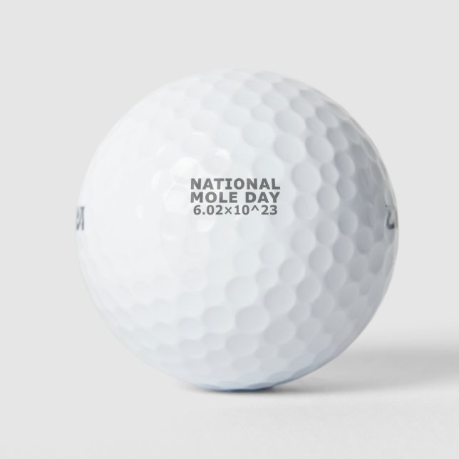 National Mole Day Golf Balls (Front)