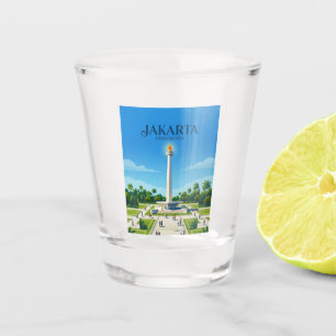 National Monument (Monas) Indonesia Shot Glass