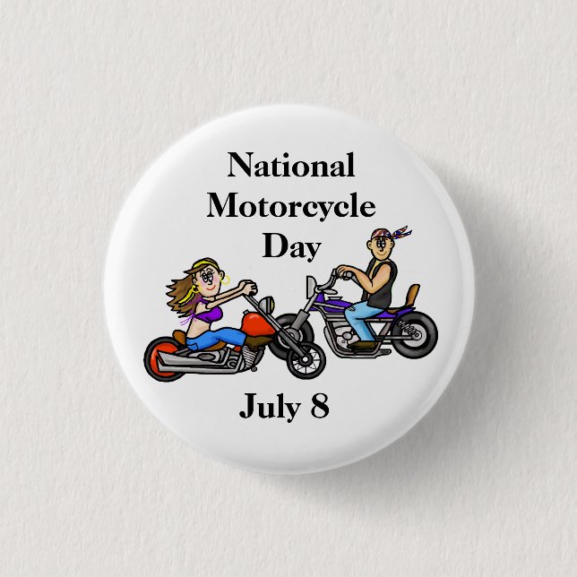 National Motorcycle Day Button (Front)