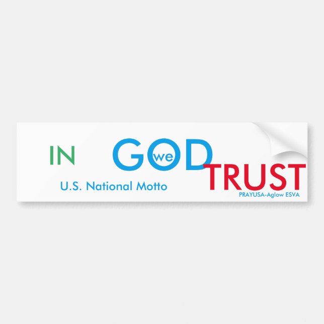 National motto bumper-CPCF Bumper Sticker (Front)